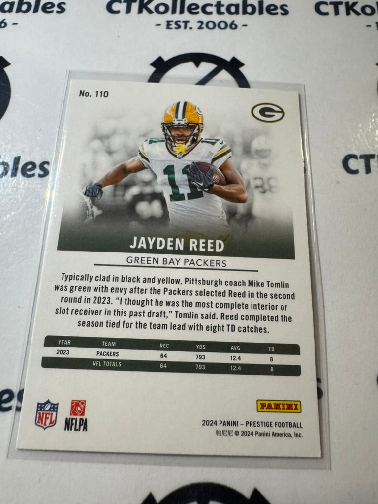 2024 NFL Prestige Dots Xtra Points #110 Jayden Reed Green Bay Packers