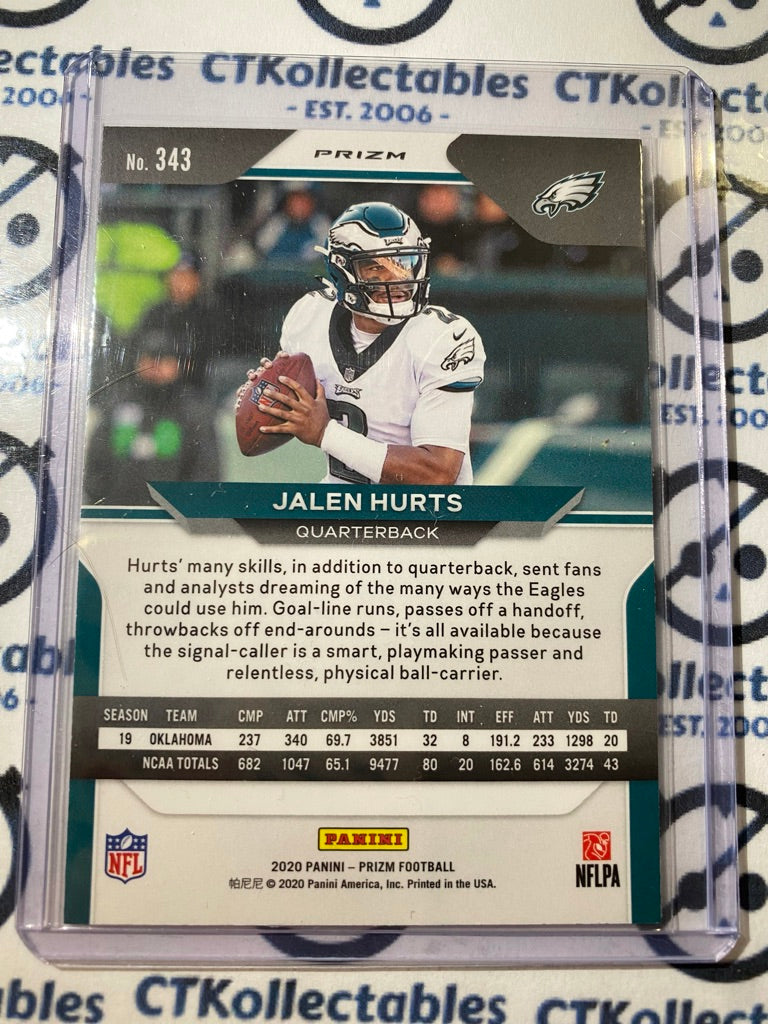 2020 NFL Prizm Jalen Hurts Red White & Blue RC Prizm #343 Eagles