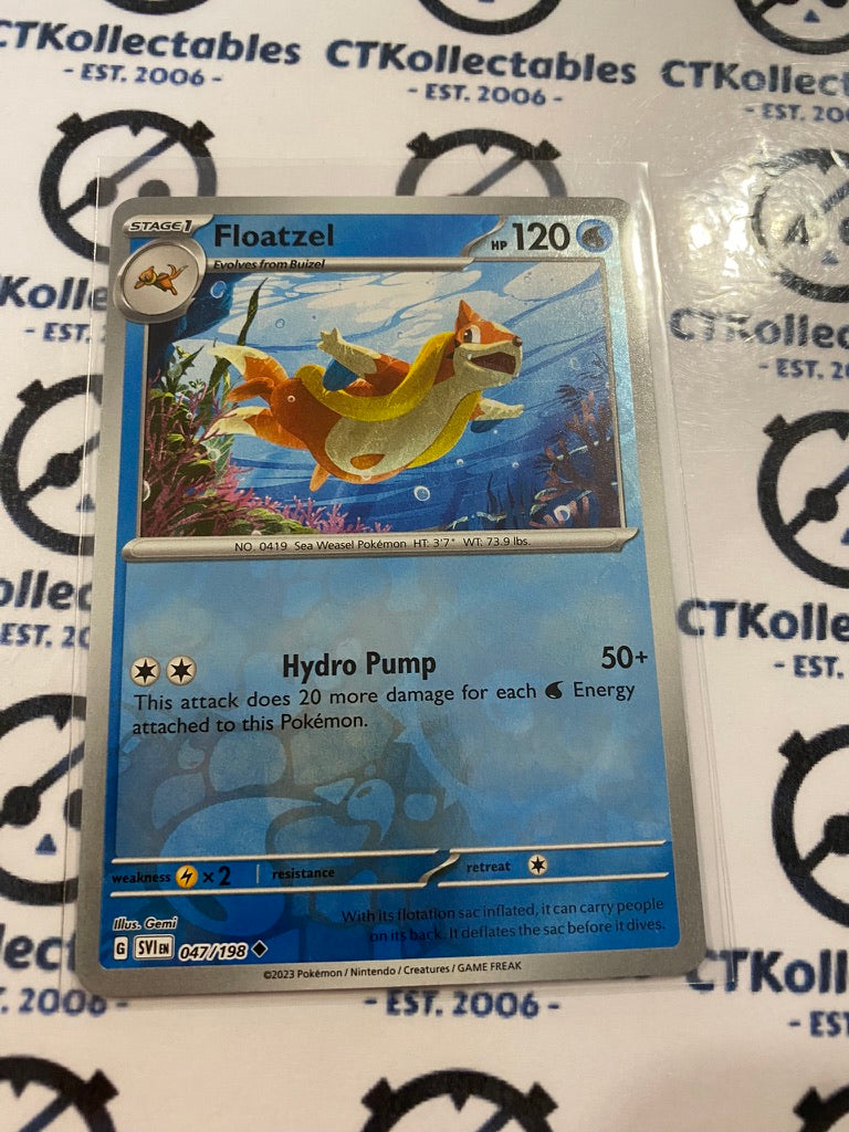 Floatzel Reverse Holo #047/198 2023 Scarlet & Violet Pokémon TCG