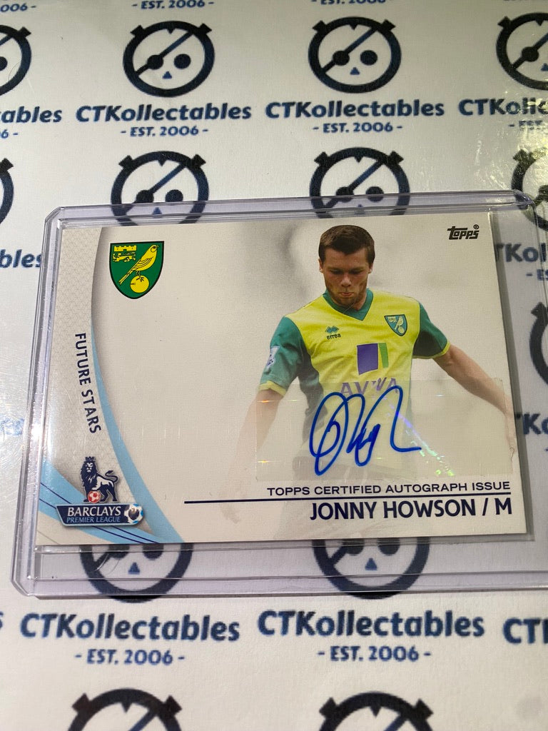 2013 Topps Premier Gold Jonny Howson Star Players Auto #SP-JHO