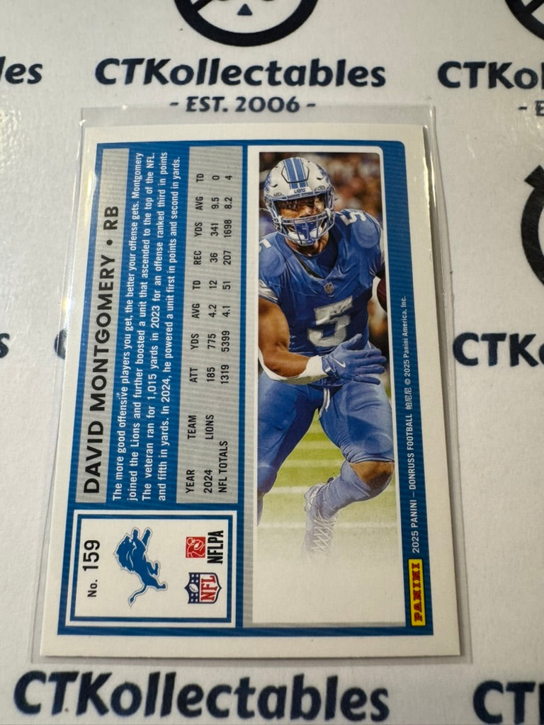 2025 NFL Panini Donruss Press Proof Blue #159 David Montgomery Lions