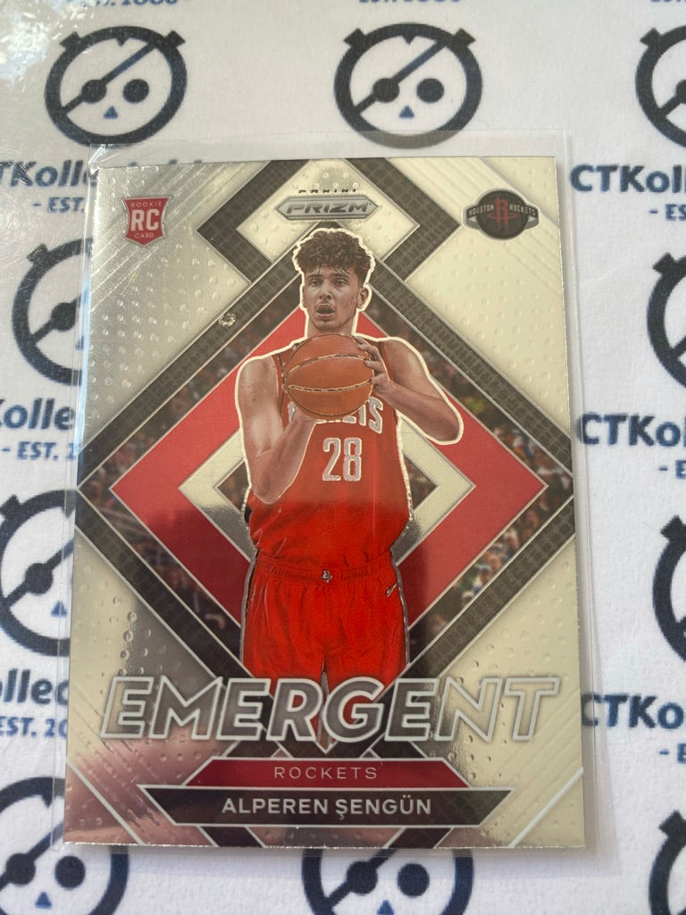 2021-22 Panini NBA PRIZM Alperen Sengun Emergent Rookie RC #28 Rockets