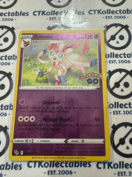 Sylveon Reverse Holo #035/078 2022 Sword & Shield Pokemon Go Pokemon Card