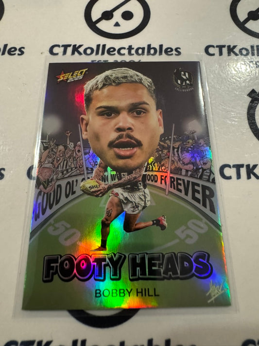 2025 AFL Footy Stars Footy Heads Bobby Hill FH22 Magpies