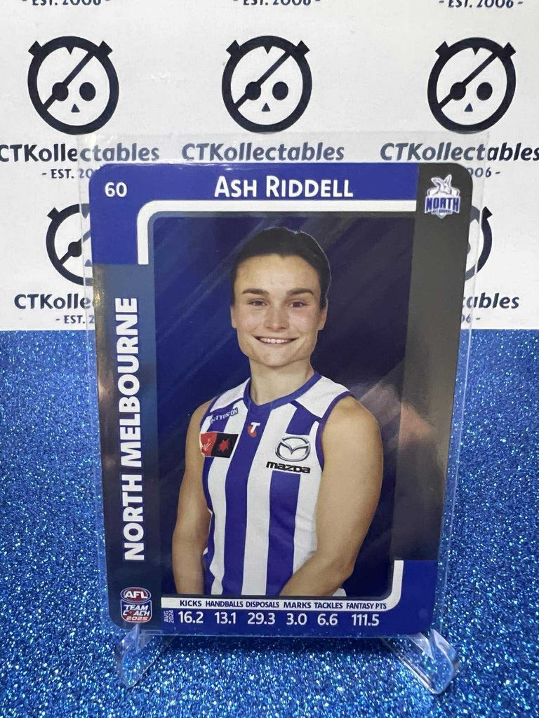 2025 AFLW Teamcoach Silver #60 Ash Riddell Kangaroos