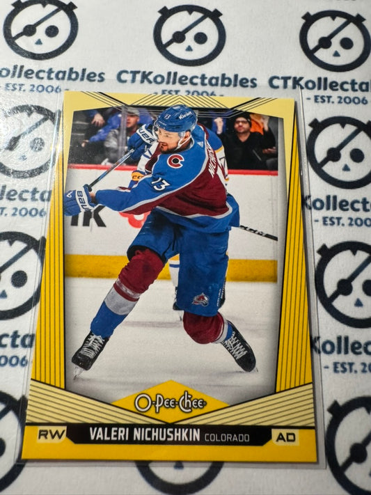 2024-25 O-Pee-Chee Hockey YELLOW BORDER #489 Valeri Nichushkin Avalanche