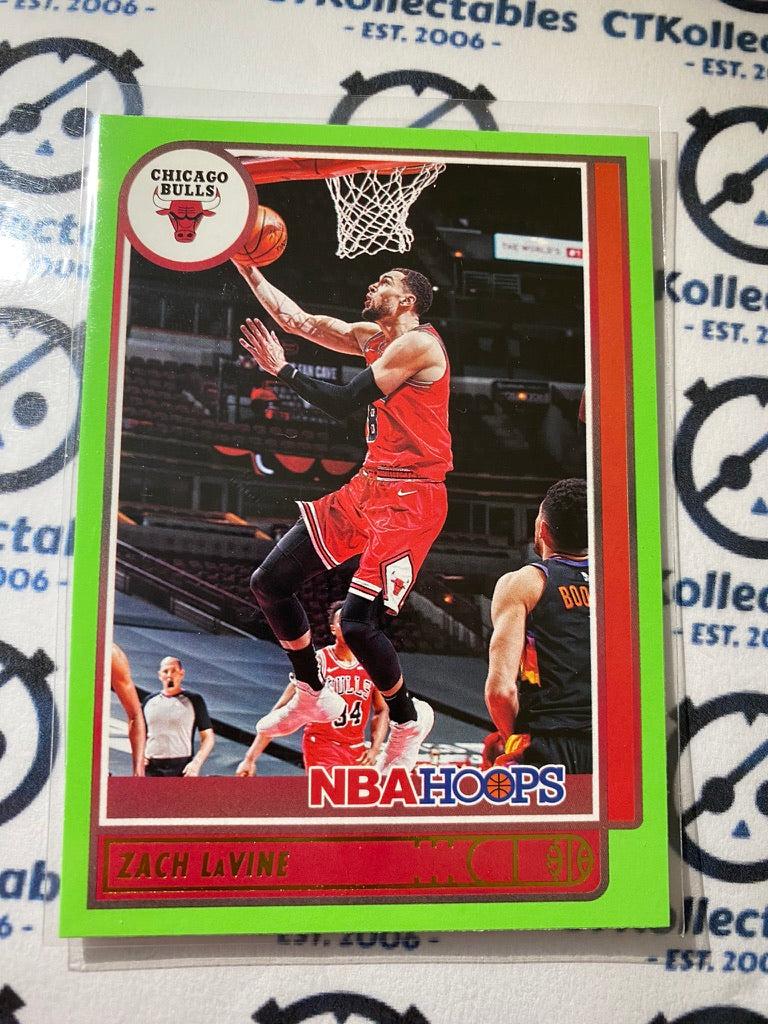 2021/22 Panini Nba Hoops Zach Lavine Neon Green #15 Bulls