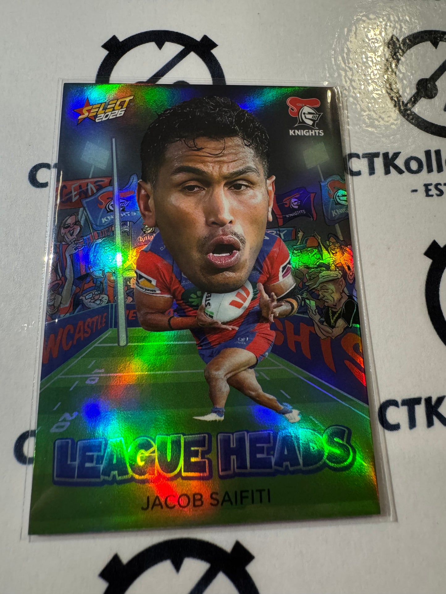 2026 Select NRL League Heroes League Heads #LH70 Jacob Saifiti Knights