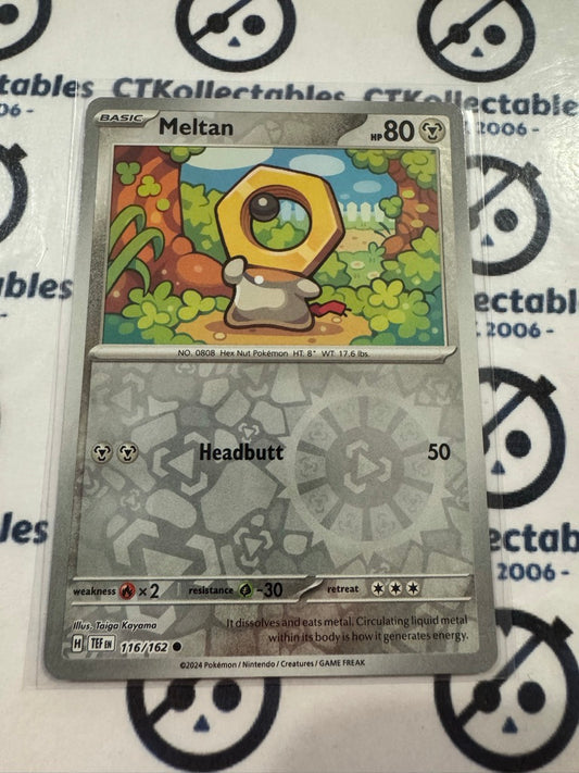 Meltan Reverse Holo Scarlet & Violet Temporal Forces # 116/162 Pokemon