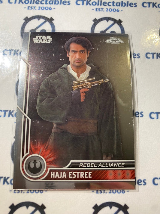 2023 Topps Chrome Star Wars - # 13 Haja Estraa Chrome Base Card