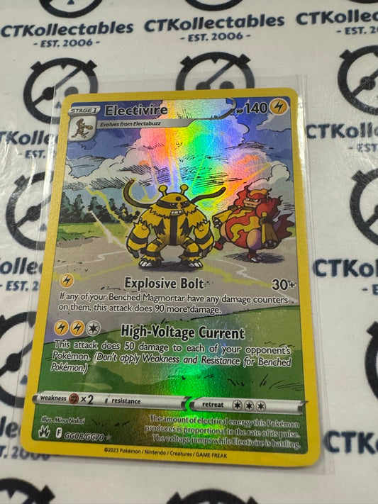 Electivire Galarian Gallery GG08/GG70 Crown Zenith Pokémon Card