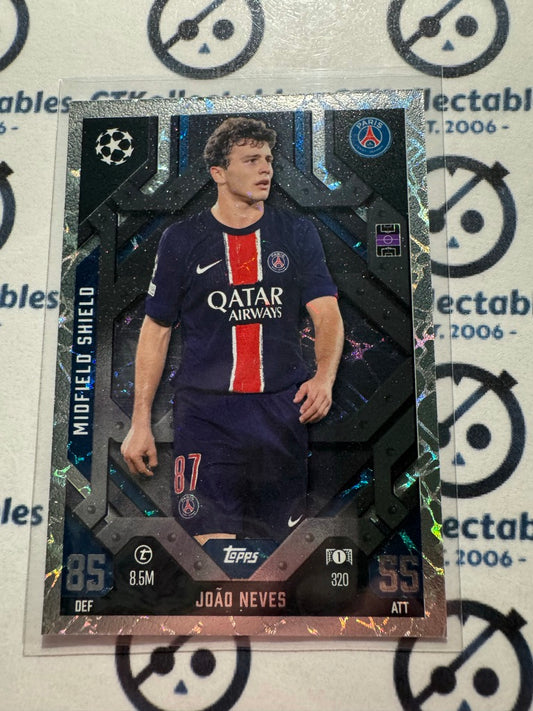 24/25 TOPPS MATCH ATTAX Joao Neves Midfield Shield #320