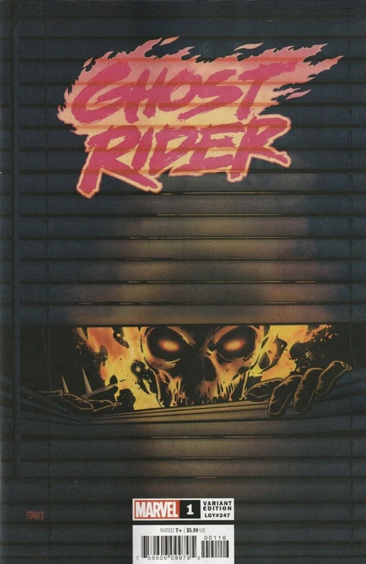 GHOST RIDER # 1  VARIANT FORNES WINDOW SHADES COMIC BOOK NM  MARVEL 2021