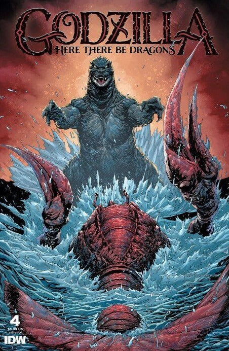 GODZILLA # 4 HERE THERE BE DRAGONS VARIANT IDW COMIC BOOK 2023