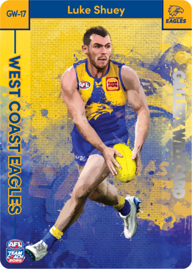 2023 AFL Teamcoach Luke Shuey Gallery Wildcard SW-17 Eagles