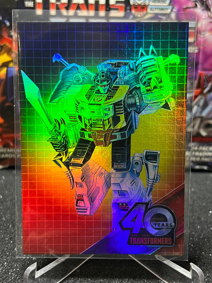 2024 TRANSFORMERS 40th ANNIVERSARY GRIMLOCK # 34  FOIL TRADING CARD