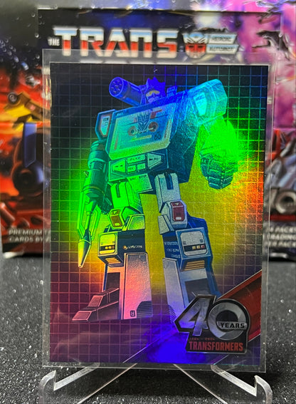 2024 TRANSFORMERS 40th ANNIVERSARY SOUNDWAVE # 11 FOIL TRADING CARD