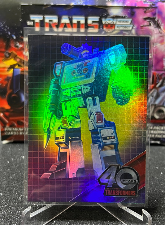 2024 TRANSFORMERS 40th ANNIVERSARY SOUNDWAVE # 11 FOIL TRADING CARD