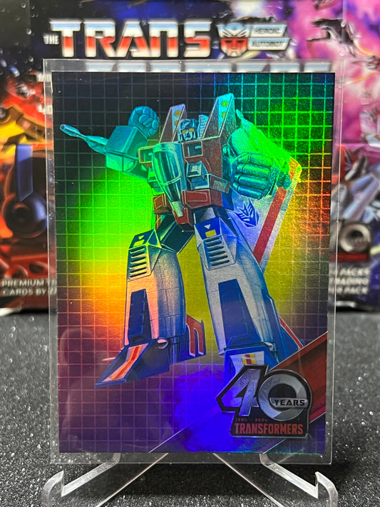 2024 TRANSFORMERS 40th ANNIVERSARY STARSCREAM # 12 FOIL TRADING CARD
