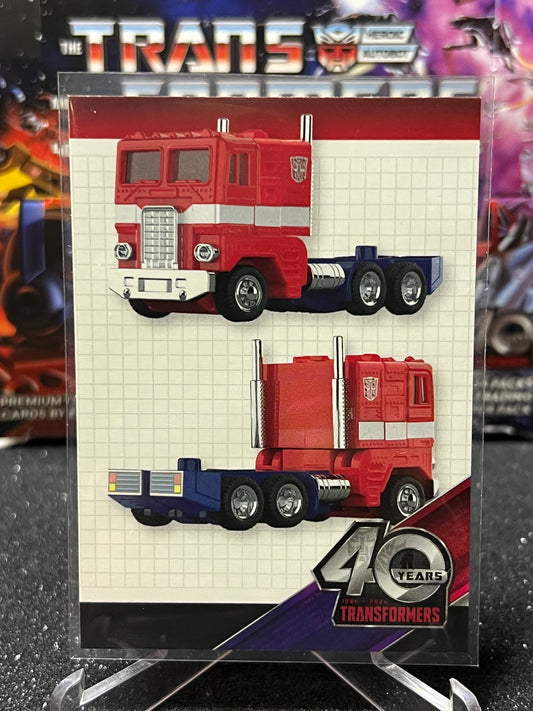 2024 TRANSFORMERS 40th ANNIVERSARY OPTIMUS PRIME #97 NON-FOIL TRADING CARD