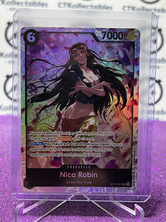 2025 ONE PIECE LEGACY OF THE MASTER NICO ROBIN # OP12-087 SR TCG FOIL CARD