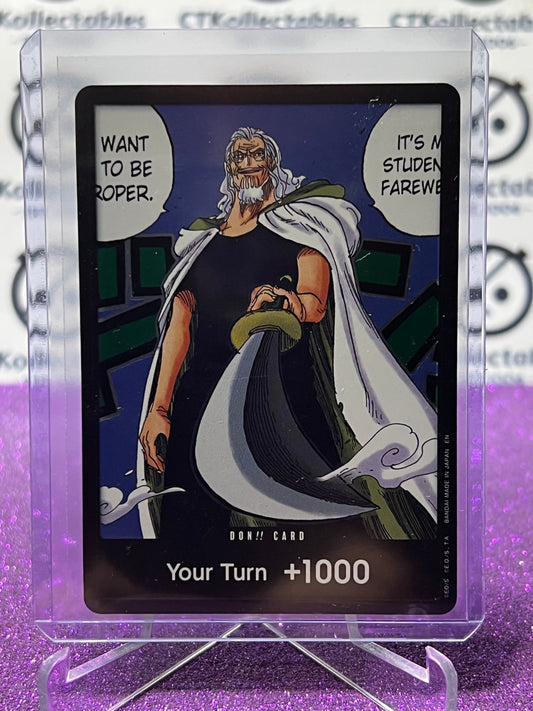 2025 ONE PIECE LEGACY OF THE MASTER DON!! CARD SILVERS RAYLEIGH TCG  FOIL CARD