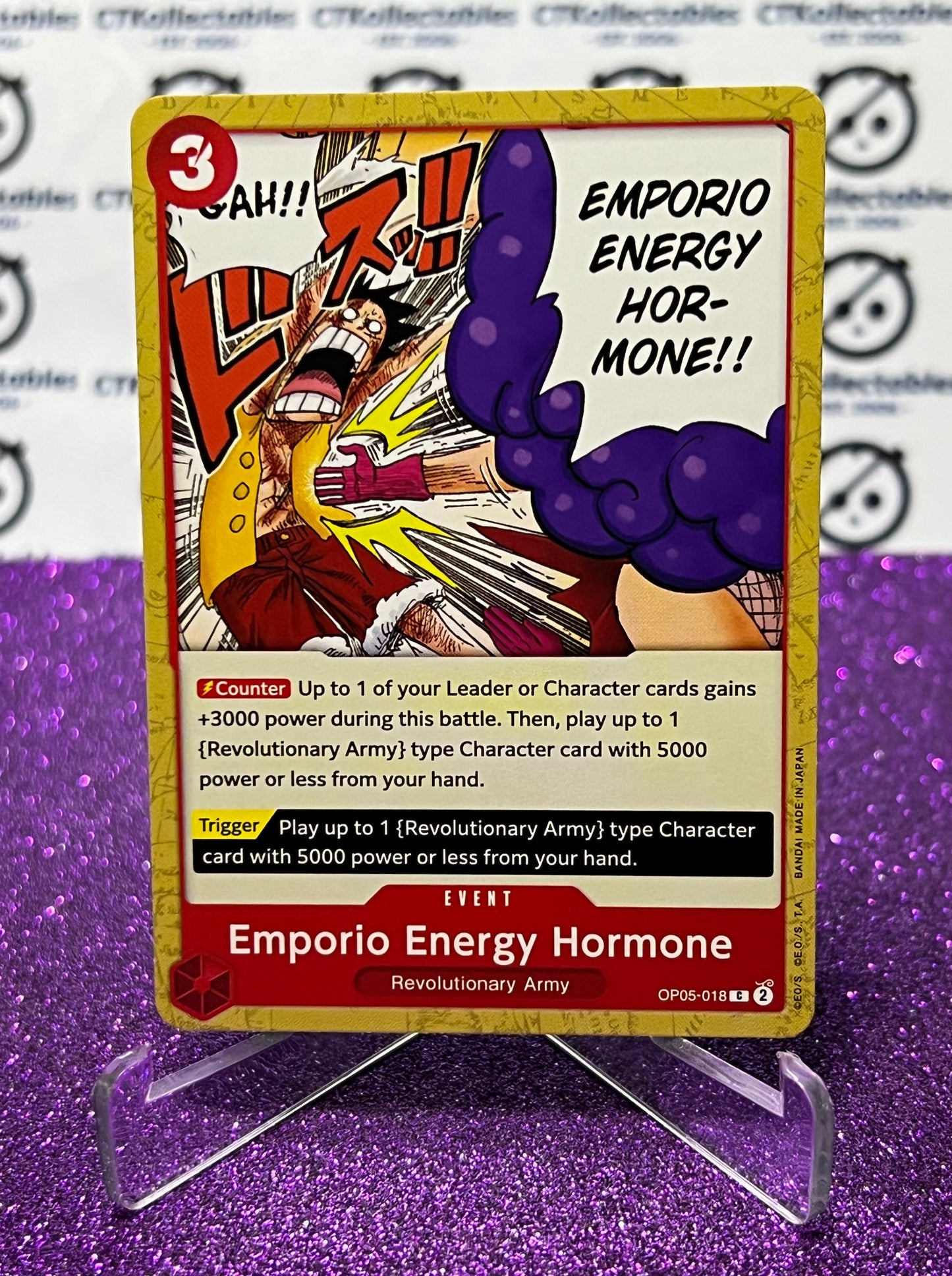 ONE PIECE EMPORIO ENERGY HORMONE # OP05-018 AWAKENING OF THE NEW ERA COMMON CARD 2023