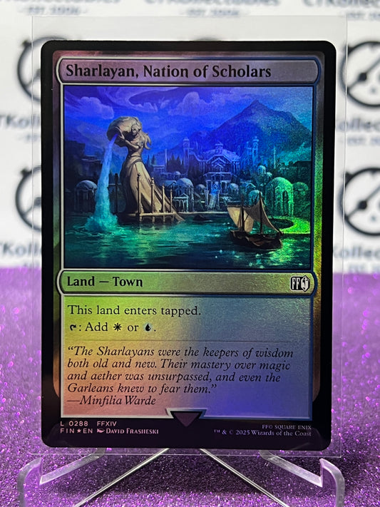 2025 MAGIC THE GATHERING FINAL FANTASY SHARLAYAN, NATION OF SCHOLARS # L 0288 LAND FOIL CARD