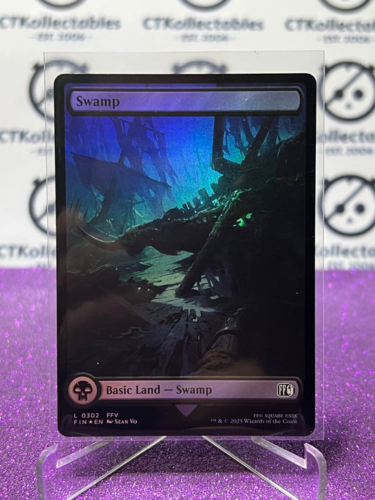 2025 MAGIC THE GATHERING FINAL FANTASY SWAMP # L 0302 LAND FOIL CARD