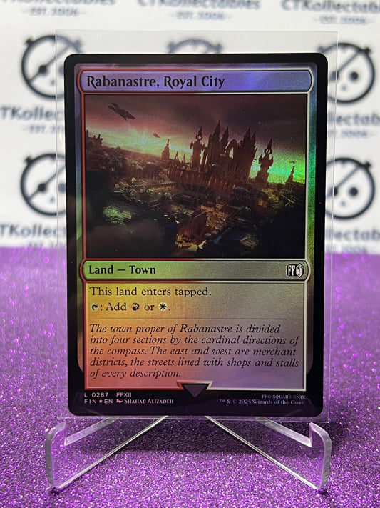 2025 MAGIC THE GATHERING FINAL FANTASY RABANASTRE, ROYAL CITY # L 0287 LAND FOIL CARD