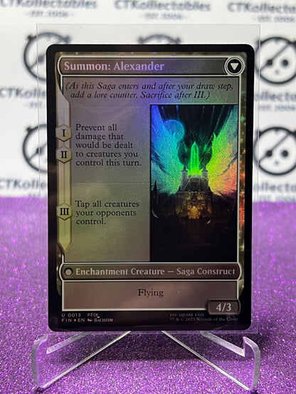 2025 MAGIC THE GATHERING FINAL FANTASY CRYSTAL FRAGMENTS / SUMMON ALEXANDER # U 0013 FOIL CARD