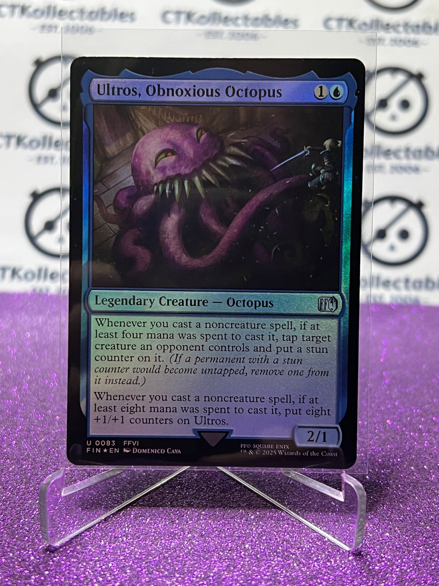 2025 MAGIC THE GATHERING FINAL FANTASY ULTROS, OBNOXIOUS OCTOPUS # U 0083 CREATURE FOIL CARD
