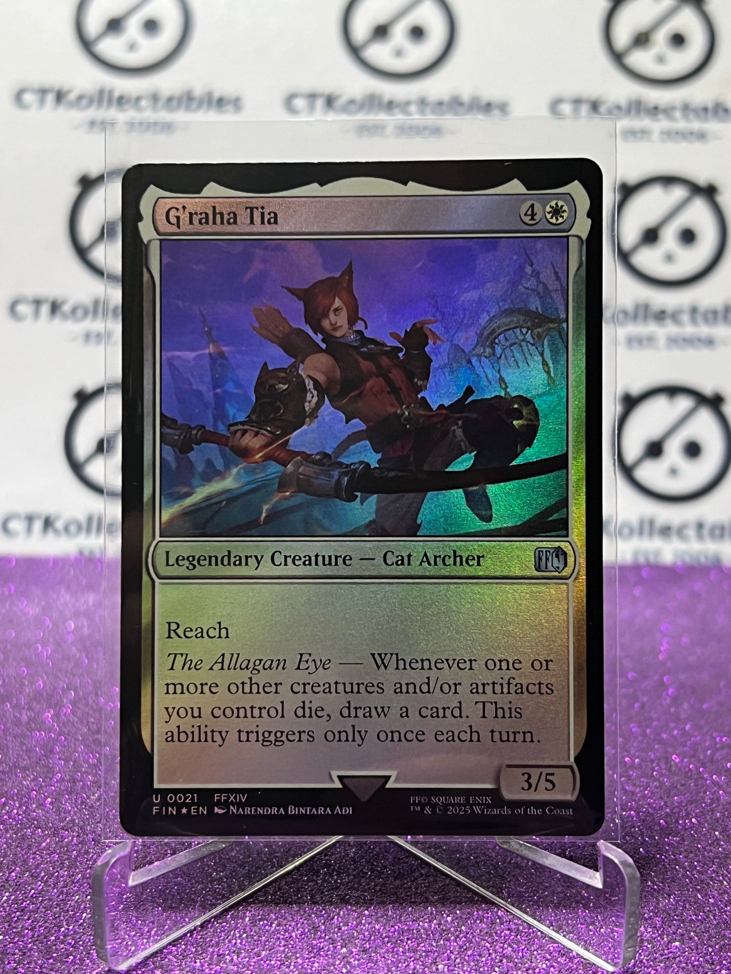 2025 MAGIC THE GATHERING FINAL FANTASY G'RAHA TIA # U 0021 CREATURE FOIL CARD