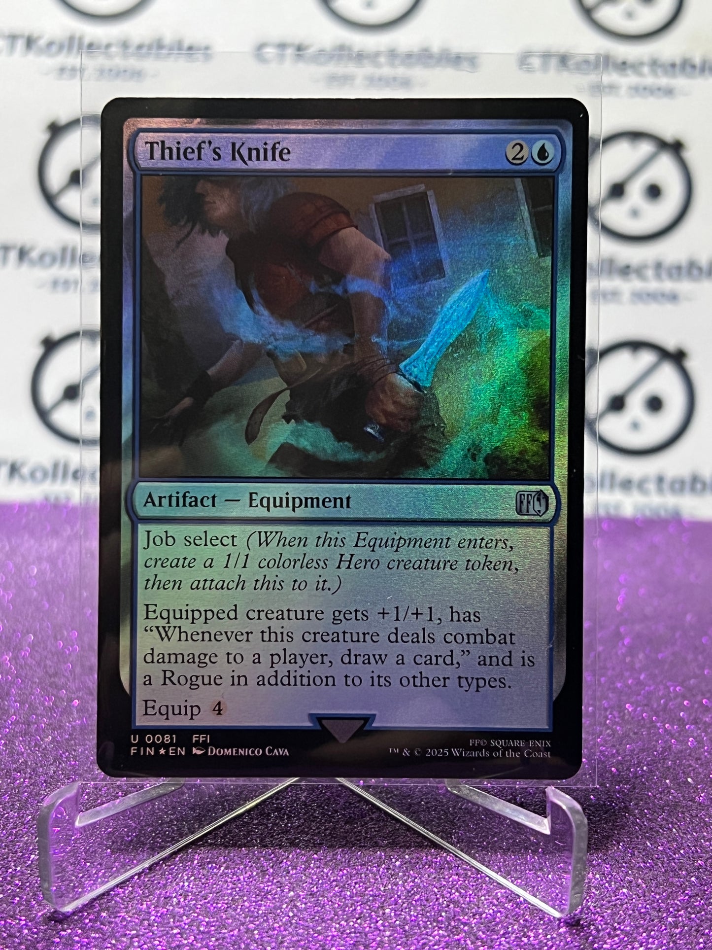 2025 MAGIC THE GATHERING FINAL FANTASY THIEF'S KNIFE # U 0081 ARTIFACT FOIL CARD