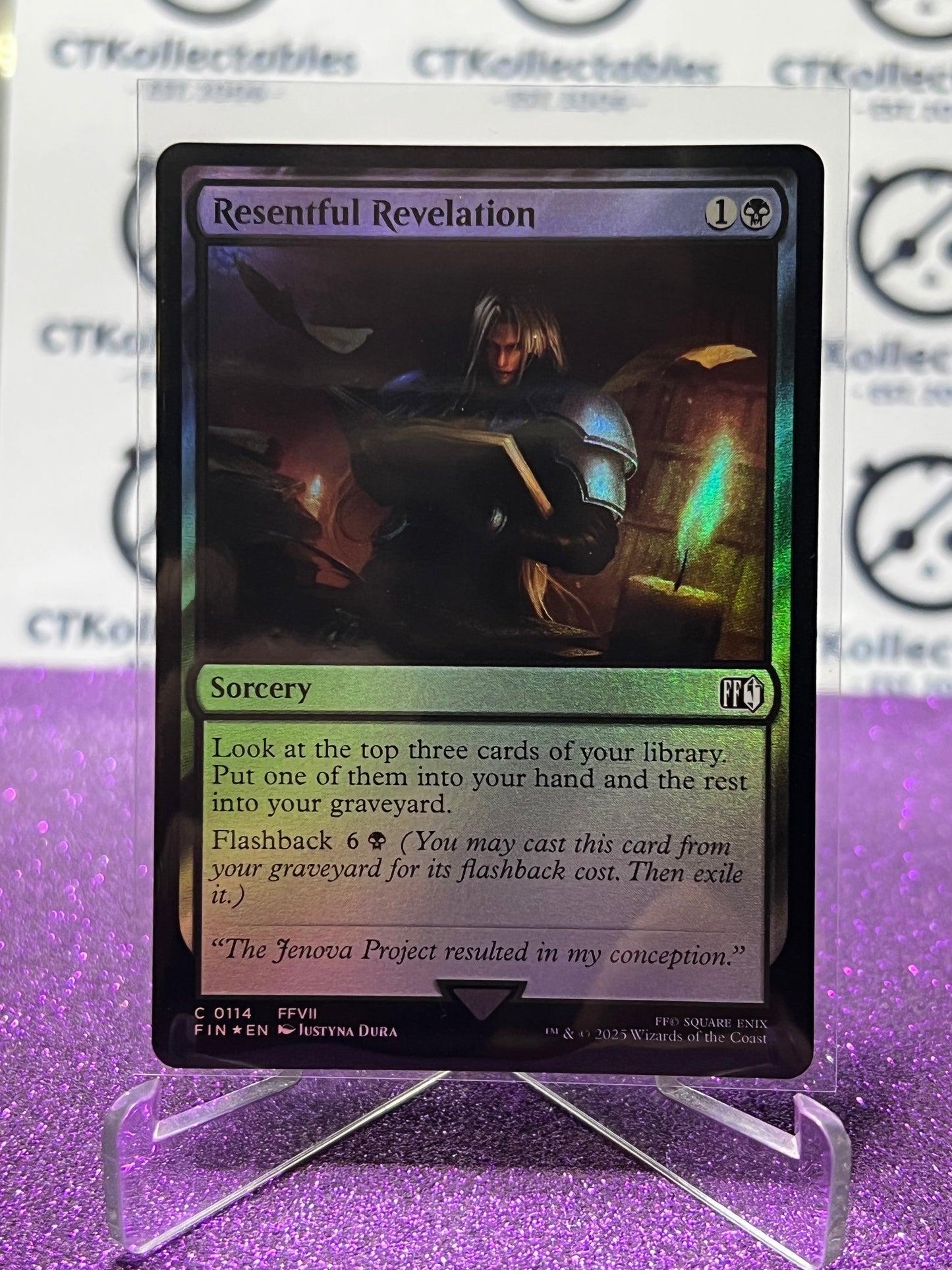 2025 MAGIC THE GATHERING FINAL FANTASY RESENTFUL REVELATION # C 0114 SORCERY FOIL CARD