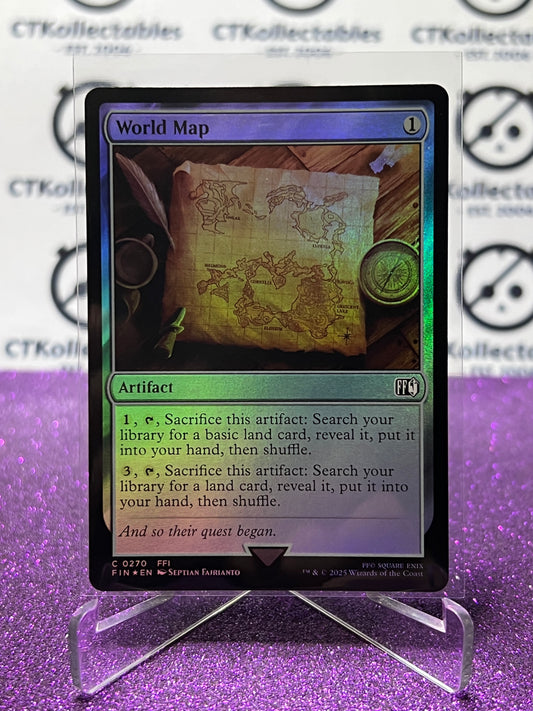 2025 MAGIC THE GATHERING FINAL FANTASY WORLD MAP # C 0270 ARTIFACT FOIL CARD