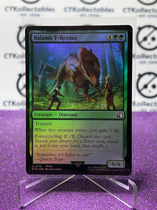 2025 MAGIC THE GATHERING FINAL FANTASY BALAMB T-REXAUR # C 0173 CREATURE FOIL CARD