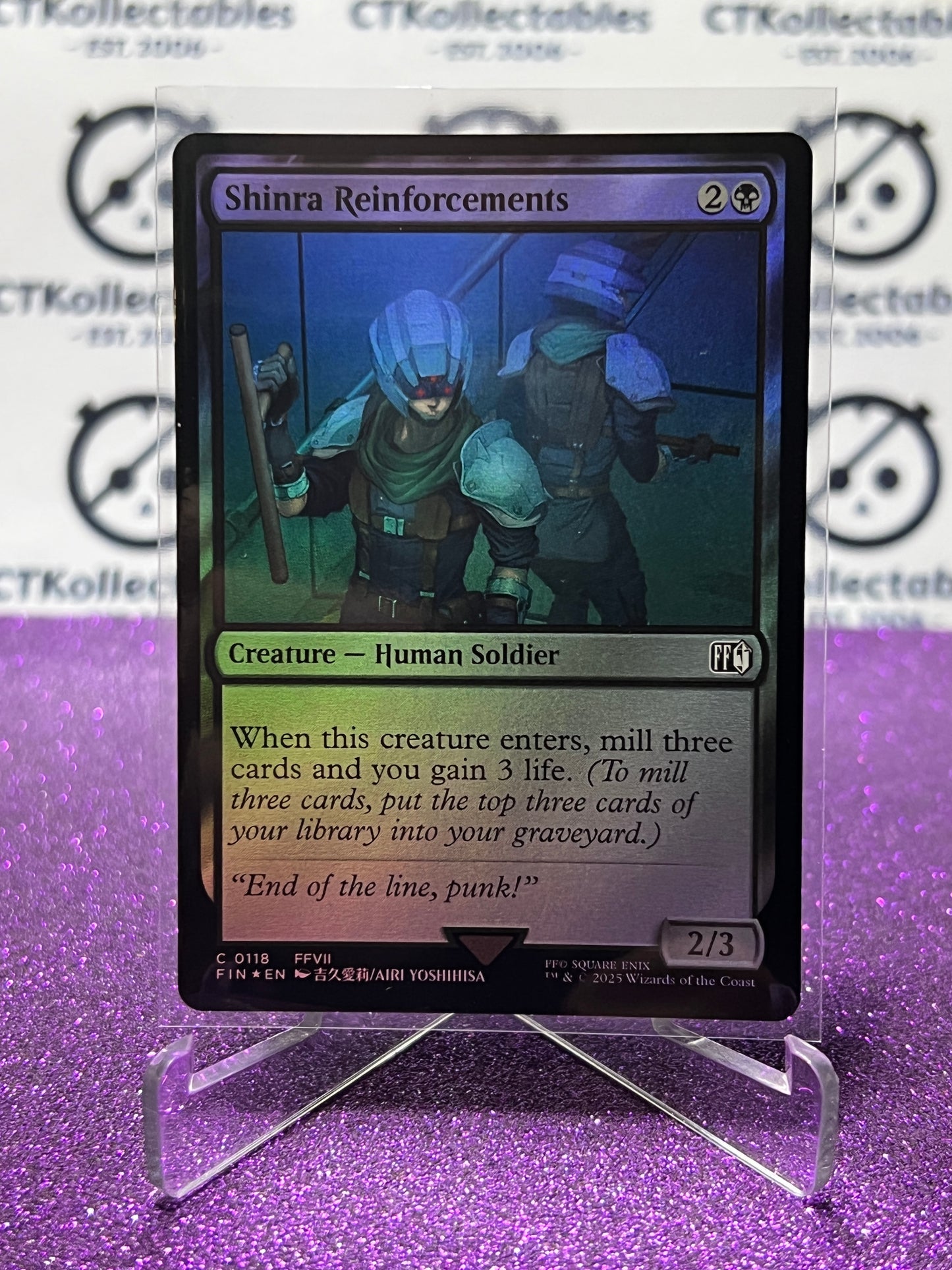 2025 MAGIC THE GATHERING FINAL FANTASY SHINRA REINFORCEMENTS # C 0118 CREATURE FOIL CARD