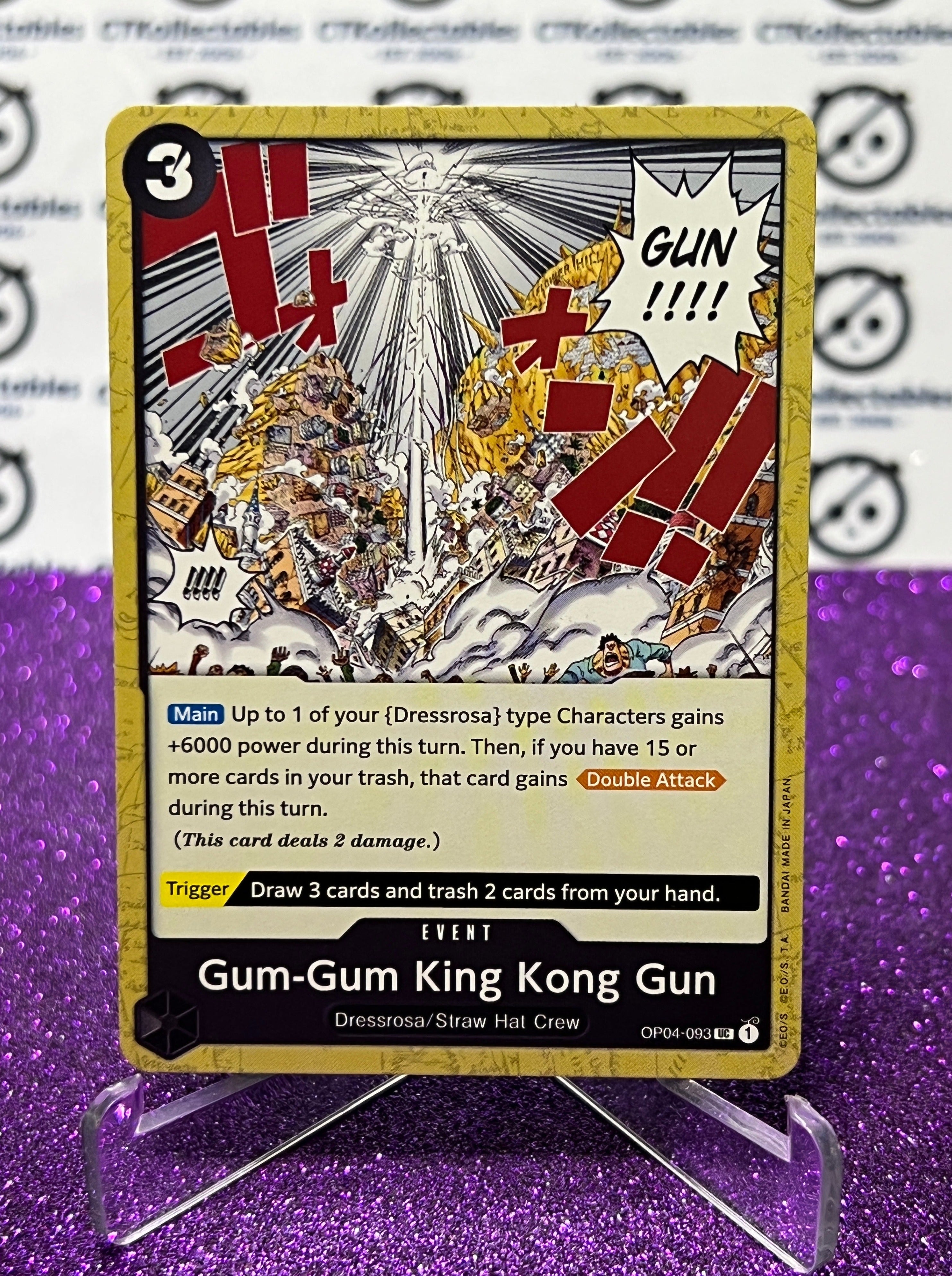 ONE PIECE GUM-GUM KING KONG GUN # OP04-093 KINGDOMS OF INTRIGUE UNCOMM ...