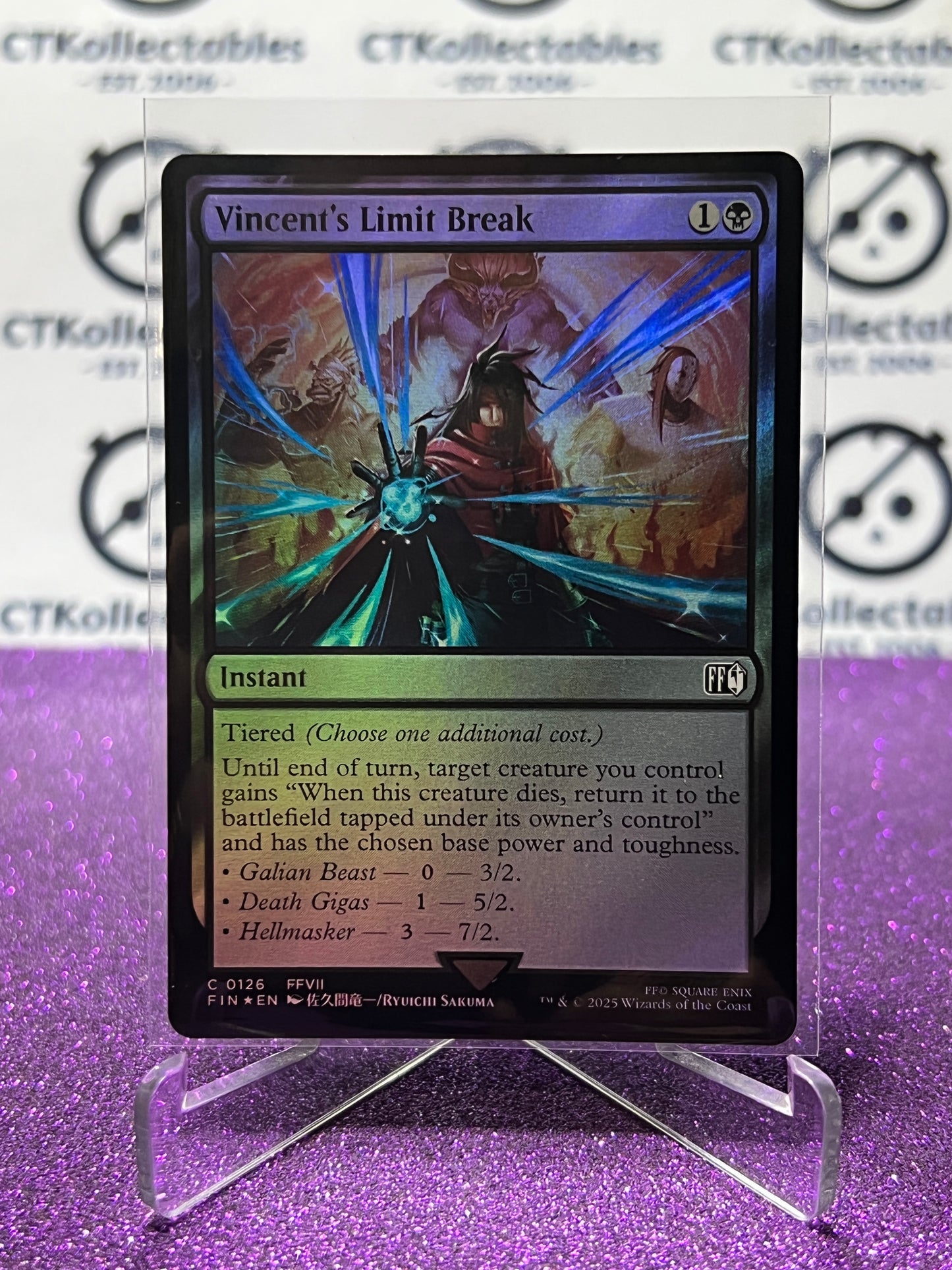 2025 MAGIC THE GATHERING FINAL FANTASY VINCENT'S LIMIT BREAK # C 0126 INSTANT FOIL CARD