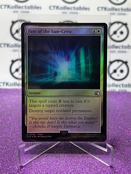 2025 MAGIC THE GATHERING FINAL FANTASY FATE OF THE SUN-CRYST # C 0019 INSTANT FOIL CARD