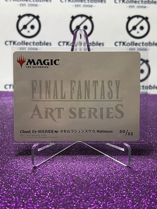 2025 MAGIC THE GATHERING FINAL FANTASY CLOUD, EX-SOLDIER # 50/53 ART SERIES CARD