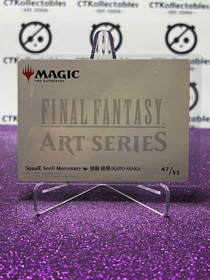 2025 MAGIC THE GATHERING FINAL FANTASY SQUALL, SEED MERCENARY # 47/53 ART SERIES CARD