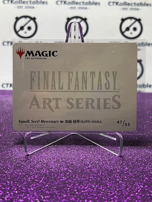 2025 MAGIC THE GATHERING FINAL FANTASY SQUALL, SEED MERCENARY # 47/53 ART SERIES CARD