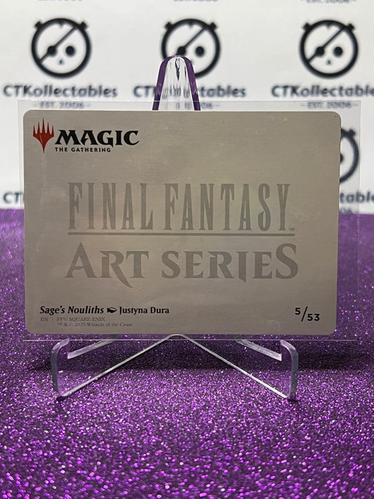 2025 MAGIC THE GATHERING FINAL FANTASY SAGE'S NOULITHS # 5/53 ART SERIES CARD