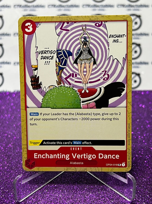 ONE PIECE ENCHANTING VERTIGO DANCE # OP04-018  KINGDOMS OF INTRIGUE UNCOMMON CARD 2023