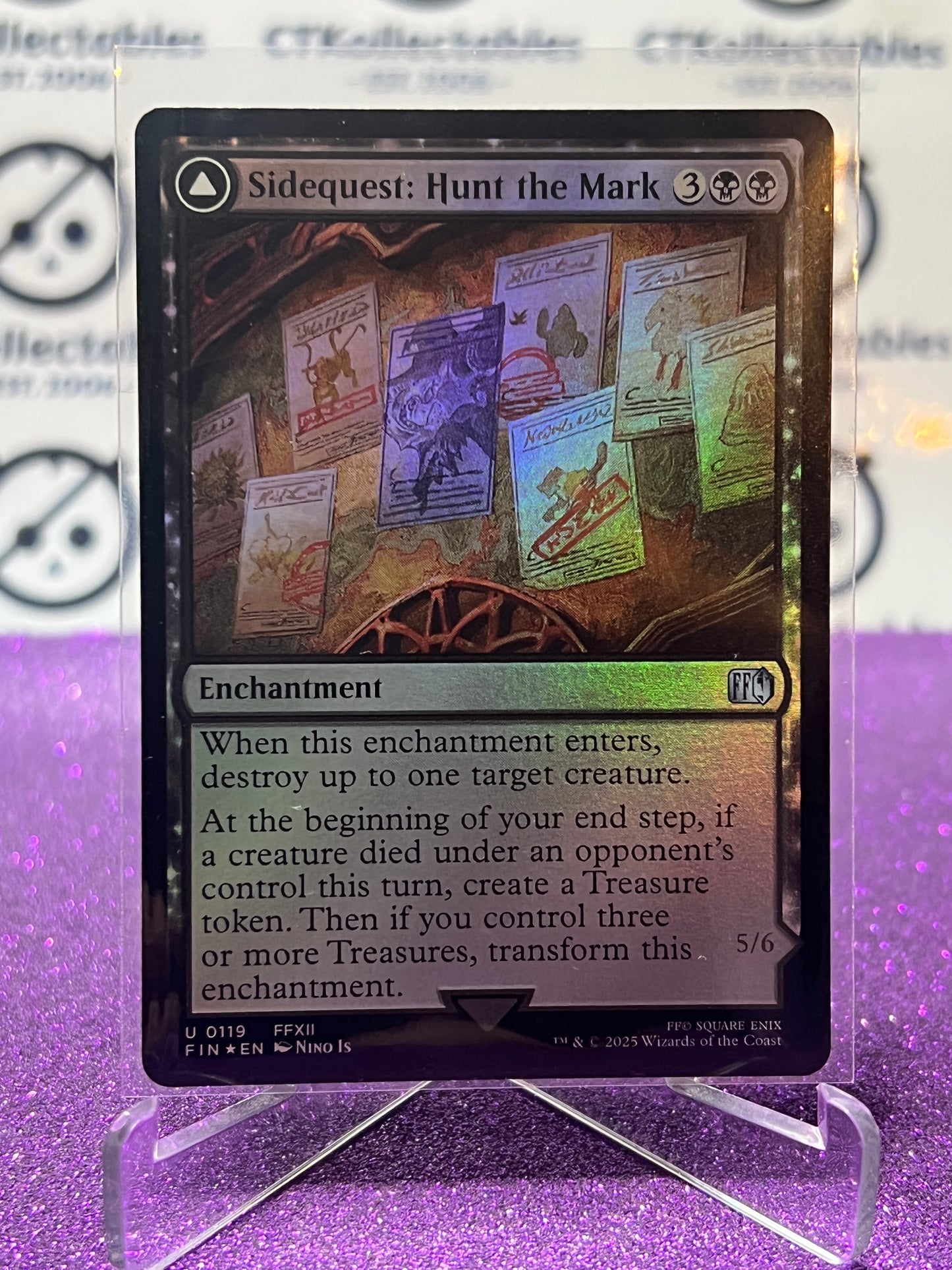 2025 MAGIC THE GATHERING FINAL FANTASY YIAZMAT, ULTIMATE MARK / SIDEQUEST: HUNT THE MARK # U 0119 CREATURE FLIP FOIL CARD