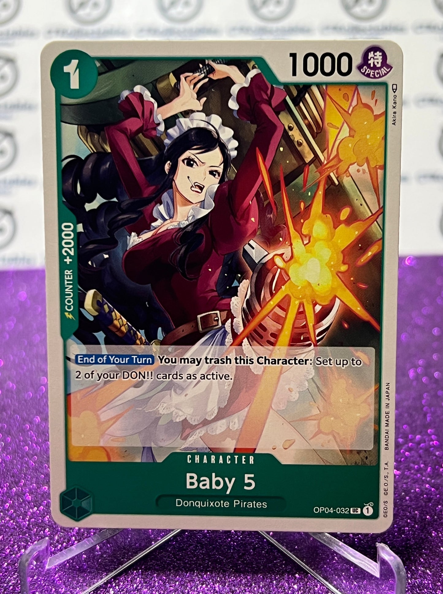 ONE PIECE BABY 5 # OP04-032  KINGDOMS OF INTRIGUE UNCOMMON CARD 2023