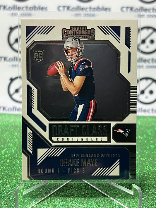 2024 PANINI CONTENDERS DRAKE MAYE # 3 RC DRAFT CLASS NEW ENGLAND PATRIOTS NFL GRIDIRON CARD