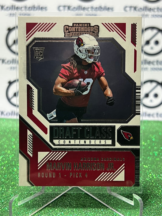 2024 PANINI CONTENDERS MARVIN HARRISON JR. # 4 RC DRAFT CLASS ARIZONA CARDINALS NFL GRIDIRON CARD